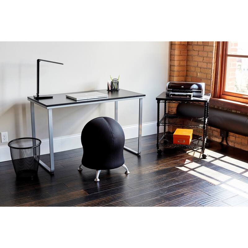 Desk Side Printer Stand, Rolling Storage Cart with Two Shelves