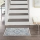 preview thumbnail 31 of 30, Nourison Elation Floral Medallion French Country Area Rug 2' x 3' - Ivory Blue
