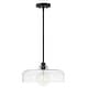 preview thumbnail 3 of 1, Lark 83497 Maisie 15" Wide Pendant with Clear Glass Shade