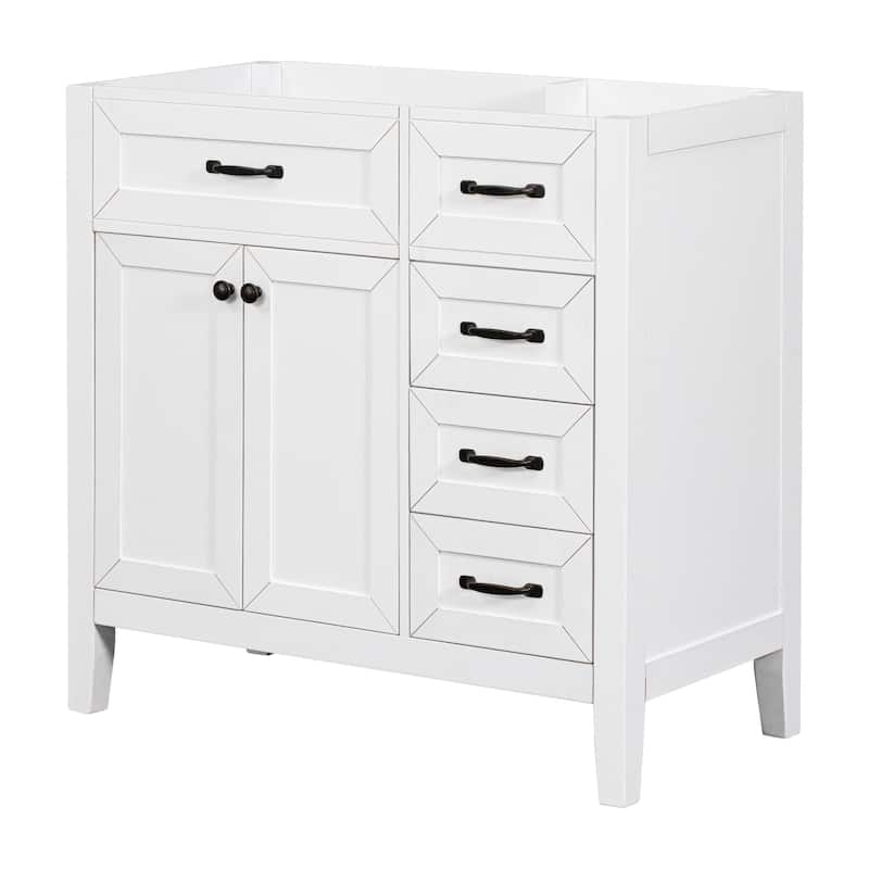 36" Bathroom Vanity without Sink,Bathroom Cabinet with Drawers