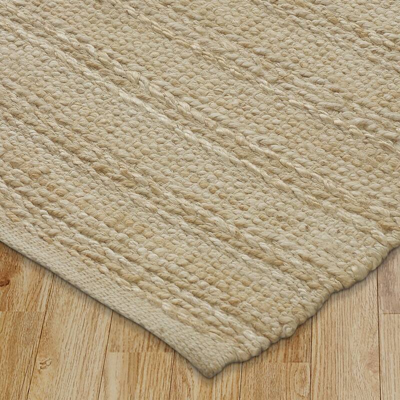 Sevita Nia Abel Farmhouse Striped Hand-Woven Jute Area Rug