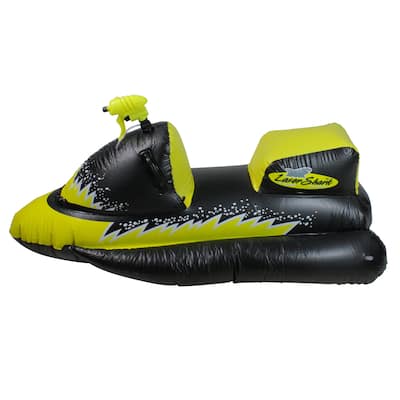 51" Yellow and Black Shark Inflatable Wet-Ski Pool Squirter with Gripped Handles - N/A