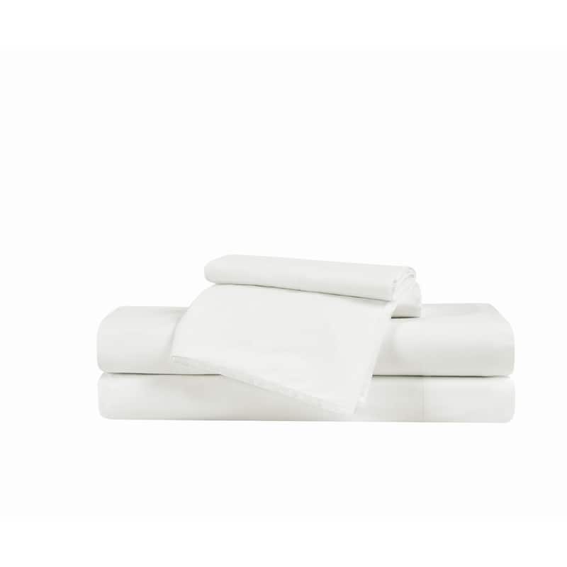 Frye Vintage Washed Cotton 4 Piece Sheet Set - White - Full