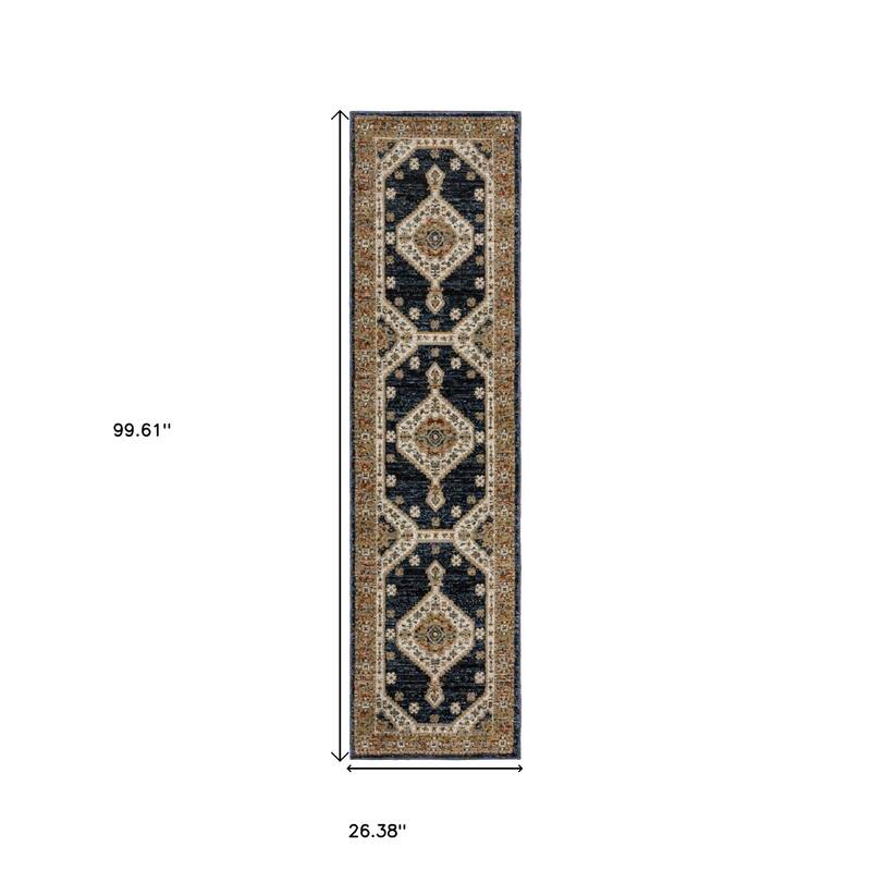 HomeRootsMedallion Bohemian Rectangle Area Rug