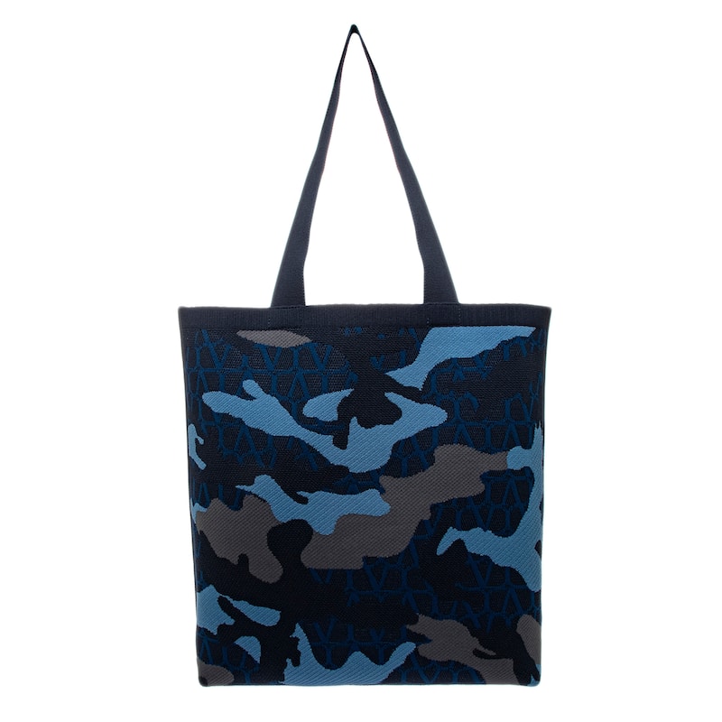 Valentino Men's Iconographe Camouflage Jacquard Tote