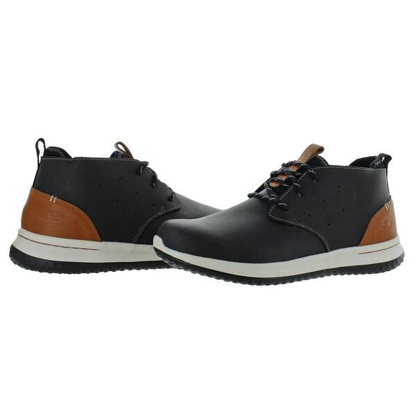 Shop Skechers Mens Delson Clenton Casual Shoes Leather Classic Fit