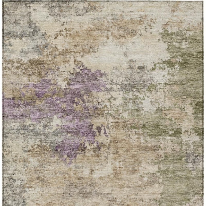 HomeRoots Abstract Transitional Rectangle Outdoor Rug