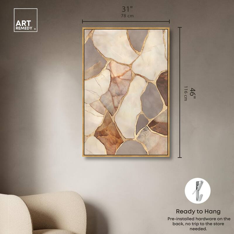 Textured Earthy Tones III Canvas by Art Remedy
