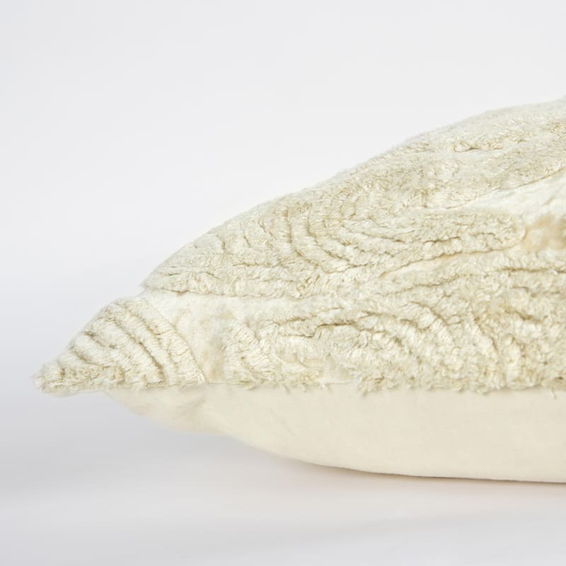 Ivory Butterfly Cotton Embroied Pillow Cover
