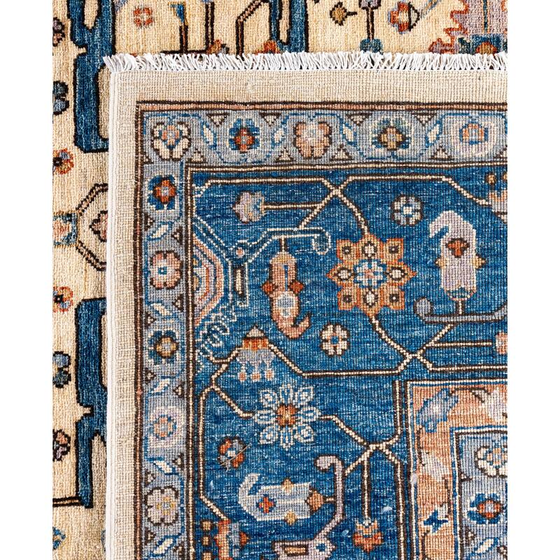 Serapi One-of-a-Kind Hand-Knotted Area Rug - Ivory - 9' 0" x 11' 10"