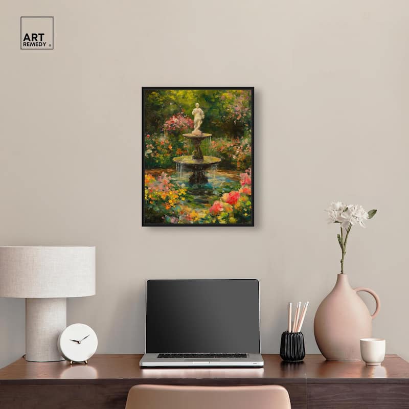 Poured Peace Canvas by Art Remedy
