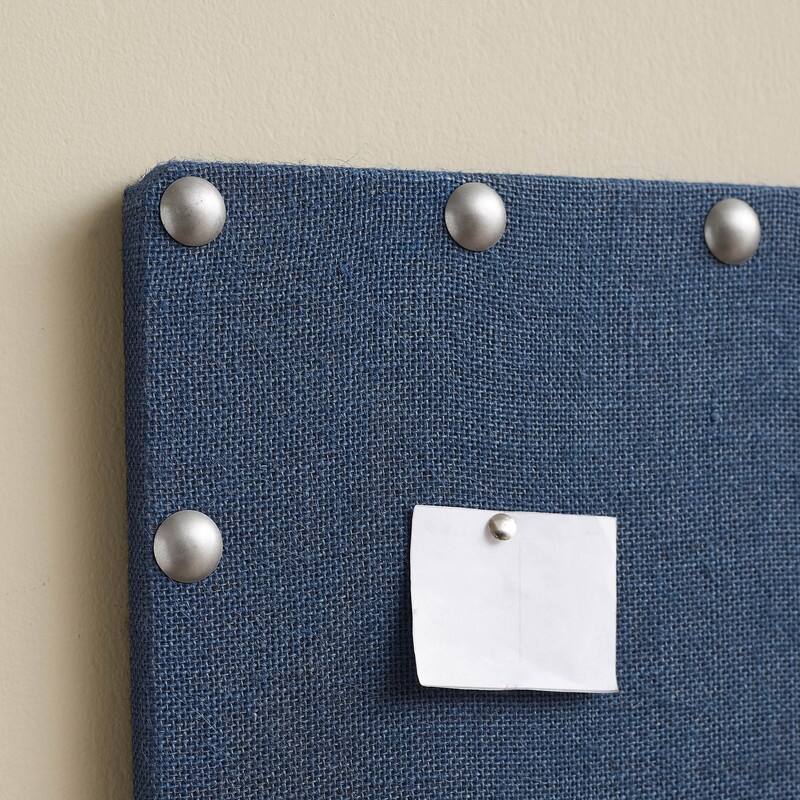 Burlap Corkboard with Nail-head Accents