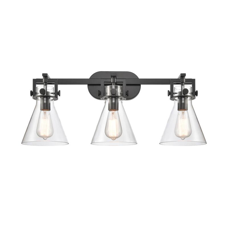 Innovations Lighting 411-3W-12-27 Newton Cone Vanity Newton Cone 3