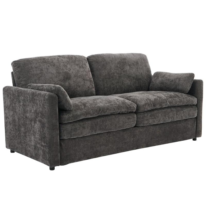 Roomfitters Oversized Upholstered Loveseat Sofa with Plush Double Cushions, Cloud-Inspired Comfy Couch