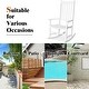 preview thumbnail 27 of 30, Gymax Wooden Rocking Chair Porch Rocker High Back Garden Seat For - See Details