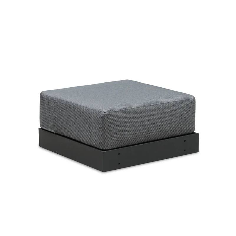 PURPLE LEAF Santorini 4-10 Piece Grey Patio Sectional Sofa Set with Ottoman Cushions Poolside Garden Outdoor Conversation Sets