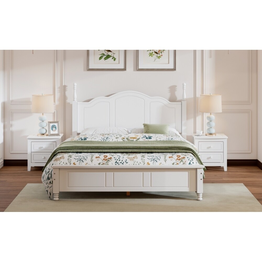 Retro style bed hot sale frame