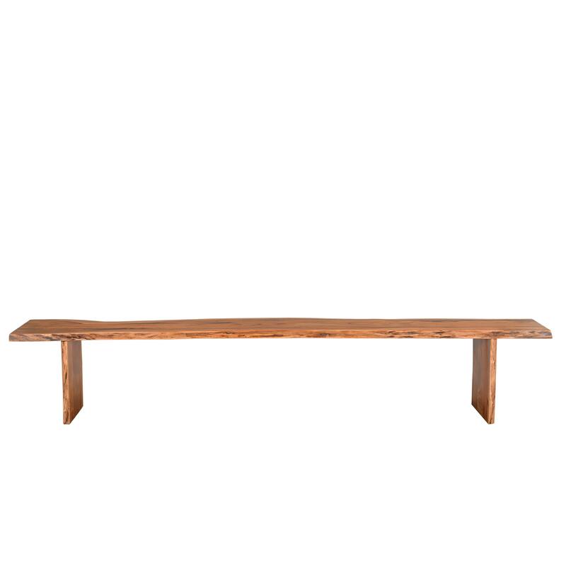 Sienna Live Edge Wood Bench