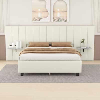 Velvet Upholstered Platform Bed