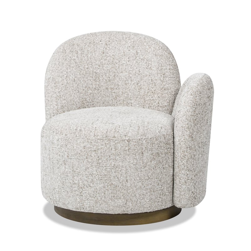 Duo 31.5" Single Curved Arm Swivel Accent Chair