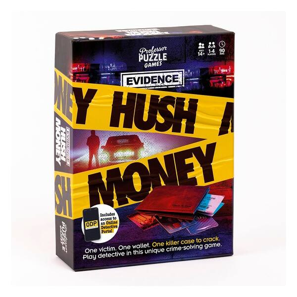 slide 2 of 3, Evidence Hush Money Crime-Solving Game