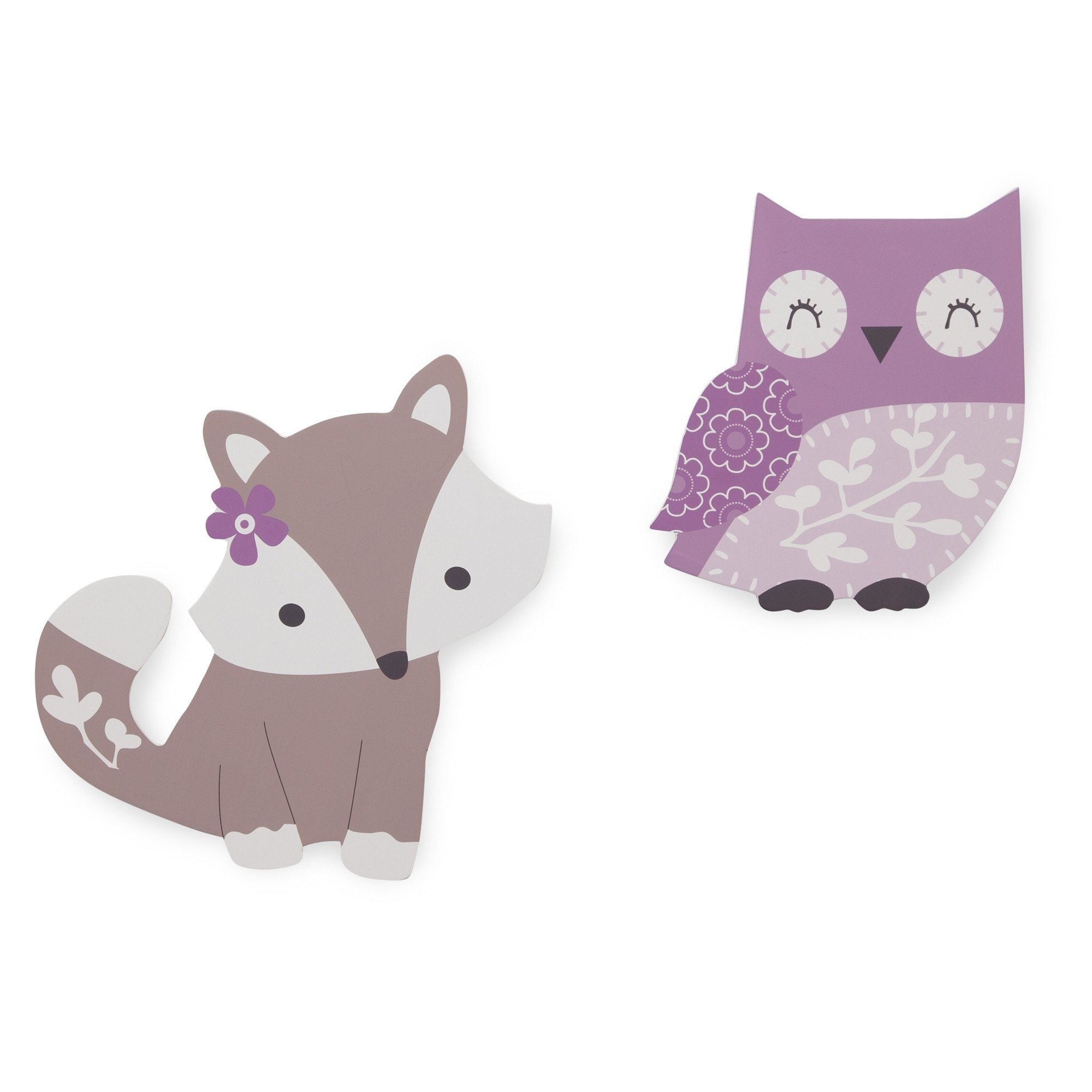 Bedtime Originals Lavender Woods Purple Taupe Owl And Fox Bedtime Originals Lavender Woods Purple