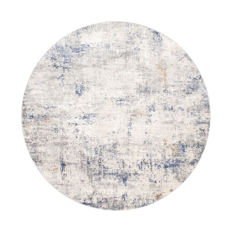 Pasargad Home Turkish Efes Design Abstract Area Rug - 6' 0" X 6' 0" - L. Grey