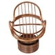 preview thumbnail 4 of 4, Bali Rattan Swivel Rocker with Microsuede Cushion