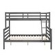 preview thumbnail 7 of 19, Twin over Full Bunk Bed with Ladder,Wooden Bunk Bed with High Guardrail and Ladder for Kids, Teens, Dorm Rooms, and Guest Rooms