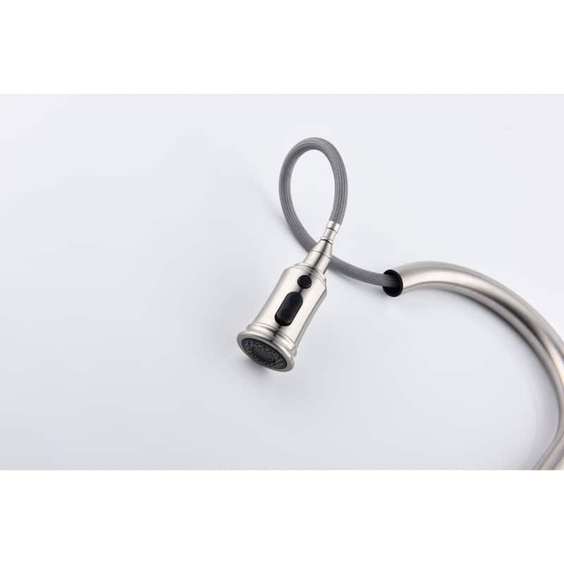 Kitchen Faucet With Pull Down Sprayer,And The High-Arc Nozzle Rotates 360°