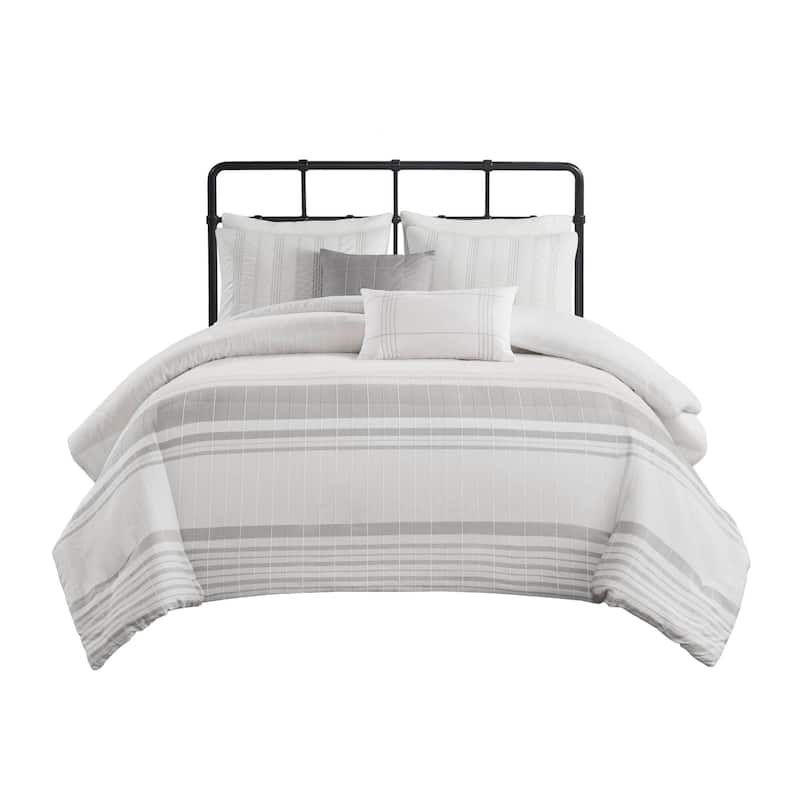 Harbor House Morgan 5 Piece Cotton Jaquard Duvet Set (Insert Excluded)