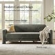 preview thumbnail 36 of 39, HULALA HOME Isai Modern Curved Velvet Sofa