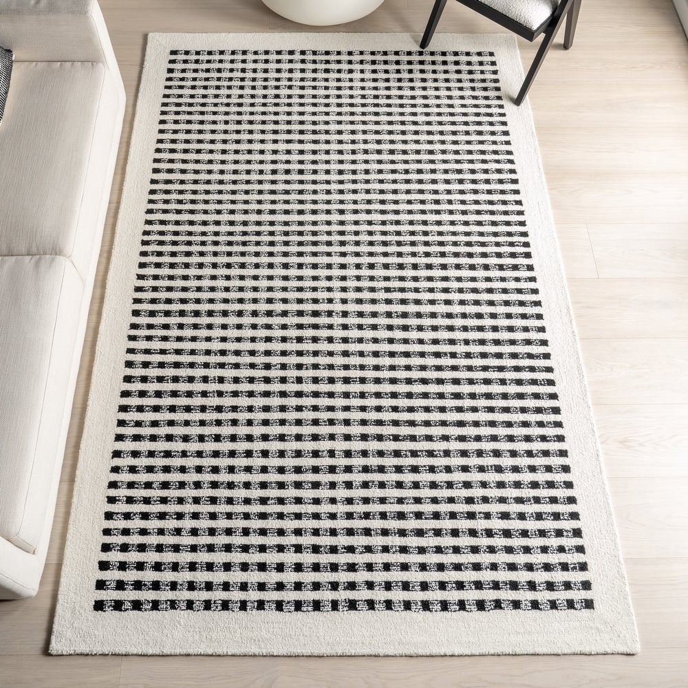 Nuloom Adahlia Checkered Wool Area Rug