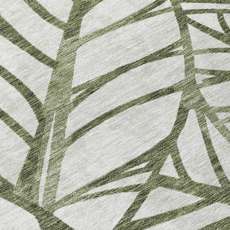 Machine Washable Indoor/ Outdoor Chantille Modern Palms Rug