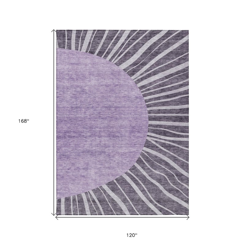 HomeRoots Abstract Transitional Rectangle Outdoor Rug