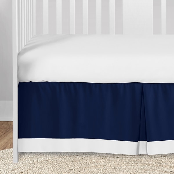 navy blue and grey crib bedding