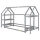 preview thumbnail 40 of 47, House Bed Frame Twin Size, Metal Platform Bed Floor Bed for Kids