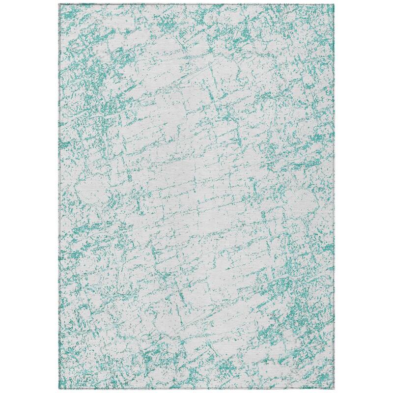 Machine Washable Indoor/ Outdoor Chantille Modern Texture Rug