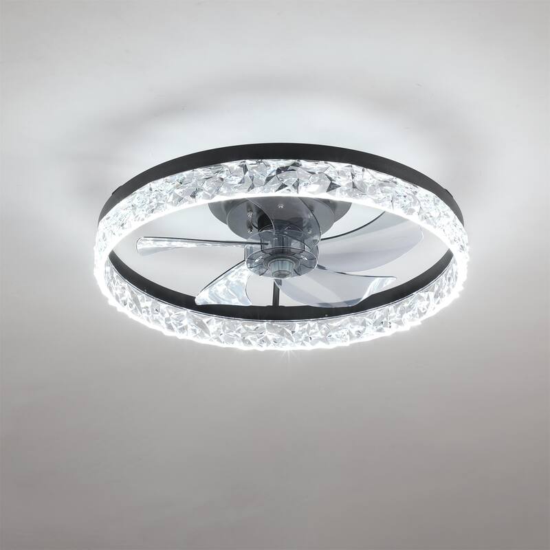 Lights Ceiling Fan with Dimmable LED - Crystal