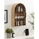 preview thumbnail 1 of 30, Kate and Laurel Megara Arched Wall Mounted Cabinet - 16x5x24