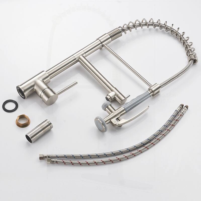 Commercial Kitchen Faucet with Pull Down Sprayer