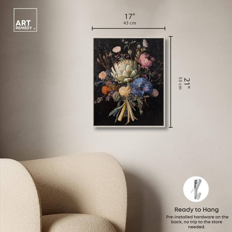 Moody Artichoke II Canvas by Art Remedy