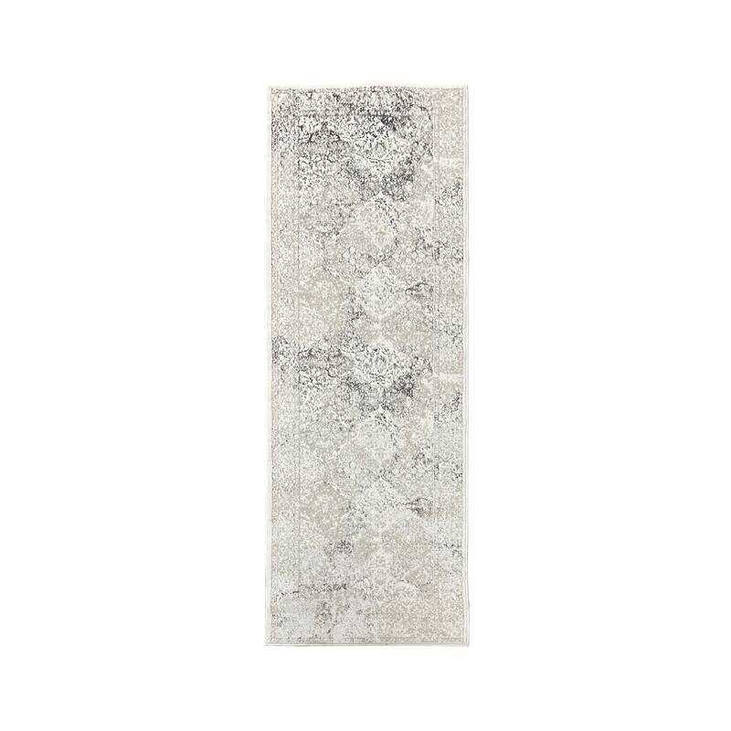 Sevita Modern Damask Polyester Indoor Area Rug
