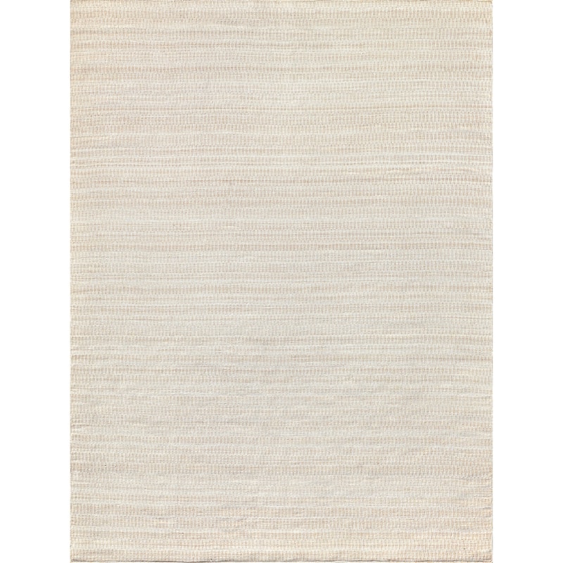 Florence Indoor/Outdoor Flatweave PET yarn Light Beige Area Rug.