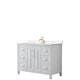 Option White, Gold Trim, Carrara Cultured Marble Top