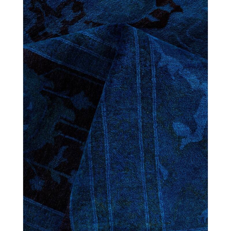 Fine Vibrance One-of-a-Kind Hand-Knotted Area Rug - Blue, 11' 10" x 17' 9" - 11' 10" x 17' 9"