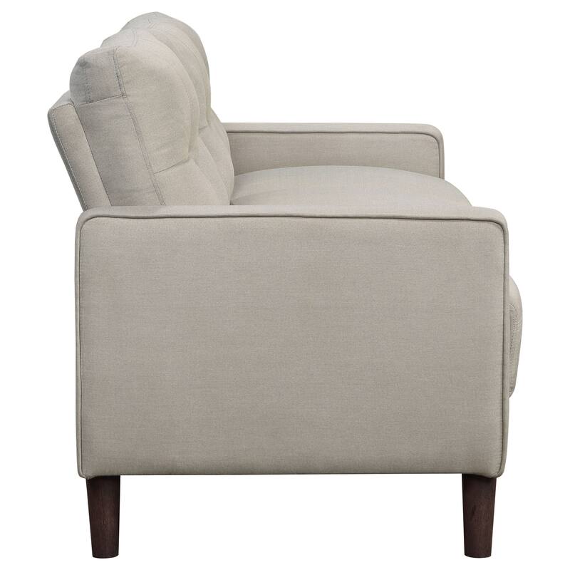 Bowen Upholstered Track Arm Tufted Sofa Set