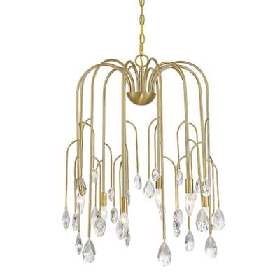 Savoy House 1-6686-6 Anholt 6 Light 23" Wide Crystal Abstract
