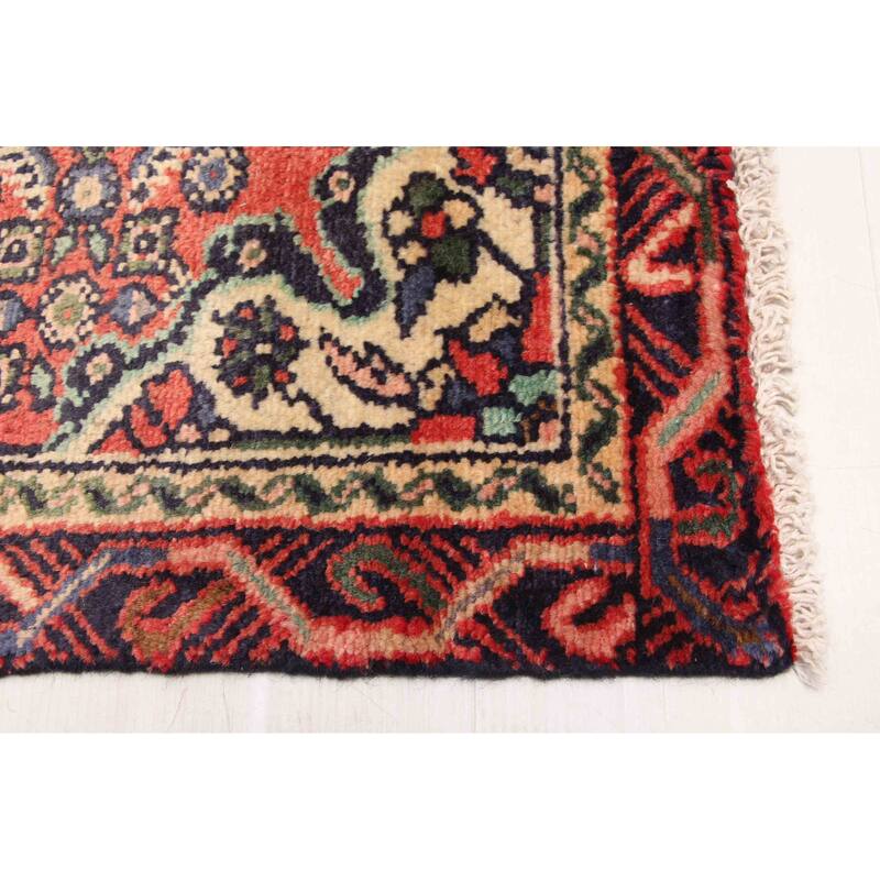 ECARPETGALLERY Hand-knotted Andelz Red Wool Rug - 2'11 x 9'6