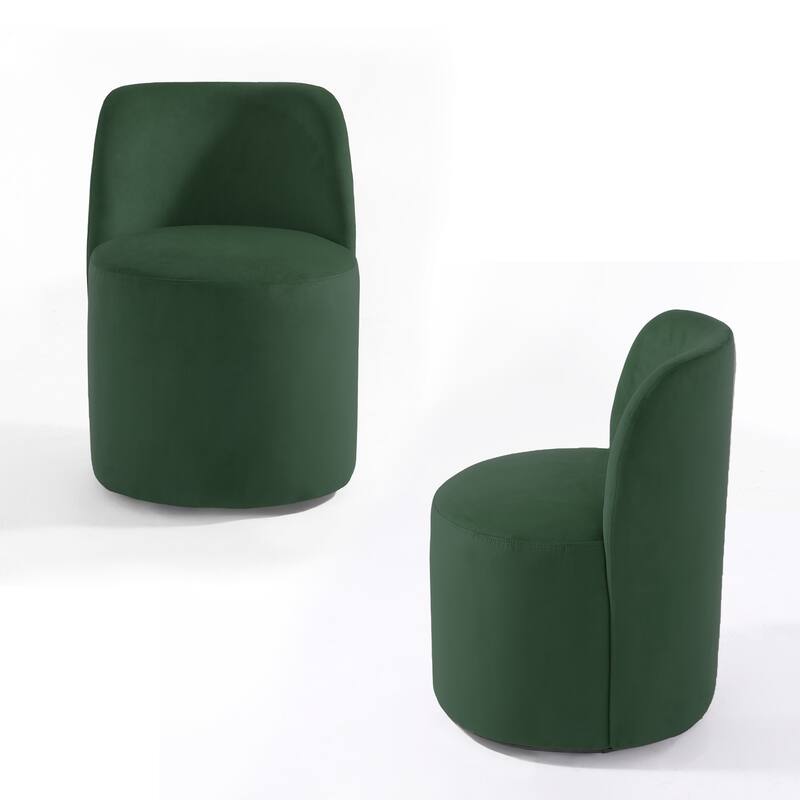 Modern Linen Upholstery Dining Chair Barrel Chair